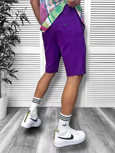 Pantaloni scurti casual, mov 13058 O4-3.2