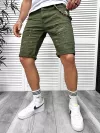 Blugi barbati scurti conici kaki 5716 H6-5