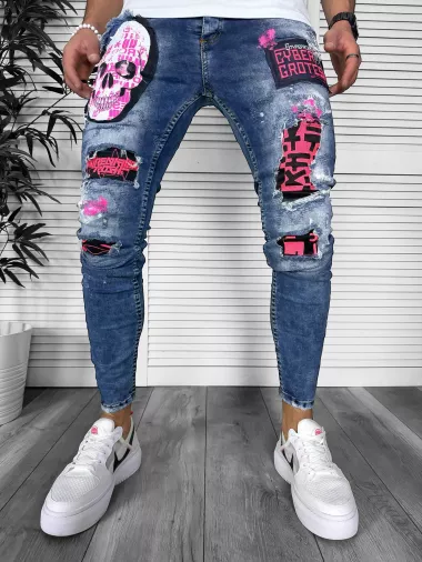 Blugi barbati conici 6094 D7-1