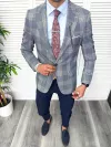Tinuta barbati smart casual Pantaloni + Sacou + Batista + Cravata 11880