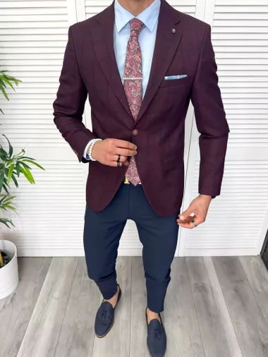 Tinuta barbati smart casual Pantaloni + Sacou + Batista + Cravata 11884