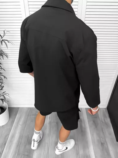 Trening barbati slim fit negru 6050A D2-2.2