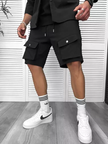 Trening barbati slim fit negru 6050A D2-2.2