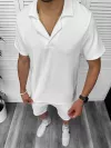Compleu de vara, alb, triocu + pantaloni 8207A