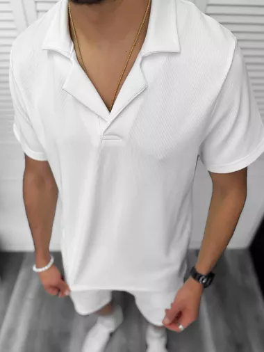 Compleu de vara, alb, triocu + pantaloni 8207A D6-3.3