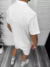 Compleu de vara, alb, triocu + pantaloni 8207A