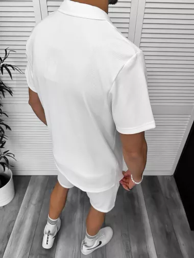 Compleu de vara, alb, triocu + pantaloni 8207A D6-3.3