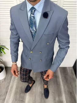 Tinuta barbati smart casual Pantaloni + Sacou + Batista 11856