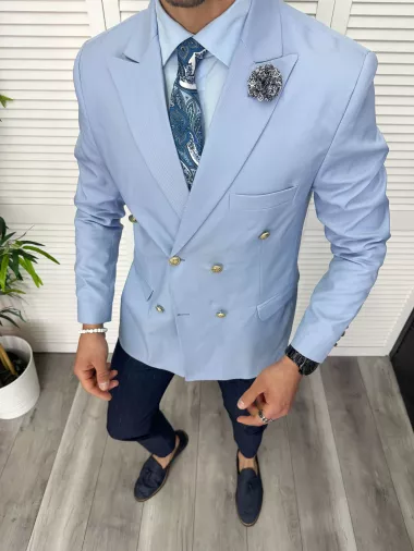 Tinuta barbati smart casual Pantaloni + Sacou + Batista 11857