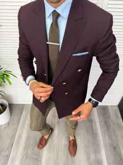 Tinuta barbati smart casual Pantaloni + Sacou + Batista 11862