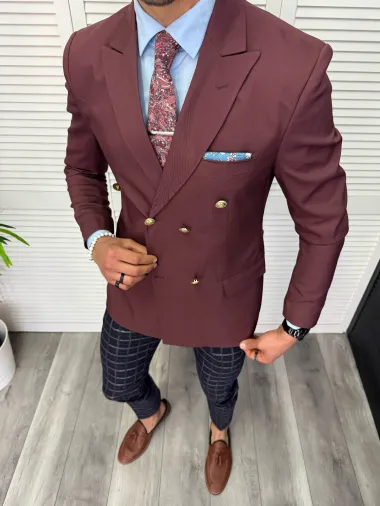 Tinuta barbati smart casual Pantaloni + Sacou + Batista 11864