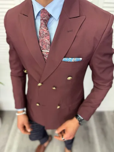 Tinuta barbati smart casual Pantaloni + Sacou + Batista 11864