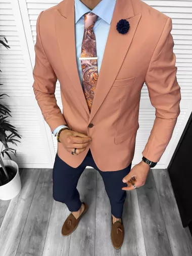 Tinuta barbati smart casual Pantaloni + Sacou + Batista 11874