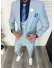 Costum barbati slim fit, albastru, 3 piese, 11838 31-5