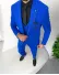 Costum barbati slim fit, albastru, 3 piese, 11839 49-3