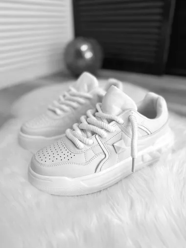 Adidasi barbati casual, VL, albi 086 T51-2