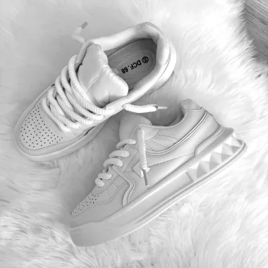 Adidasi barbati casual, VL, albi 086 T51-2