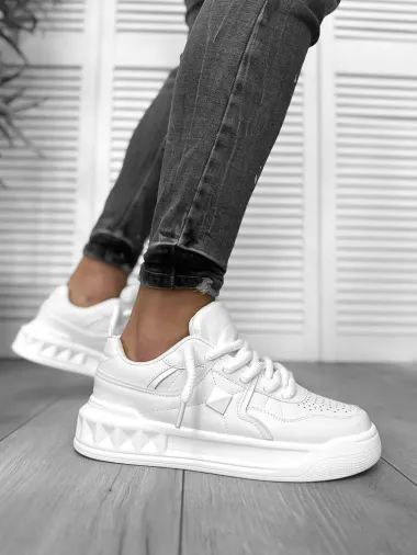 Adidasi barbati casual, VL, albi 086 T51-2