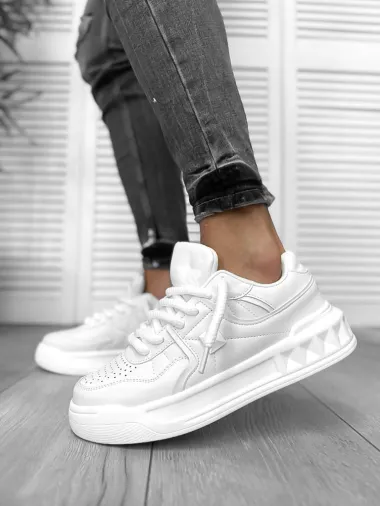 Adidasi barbati casual, VL, albi 086 T51-2