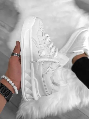 Adidasi barbati casual, VL, albi 086 T51-2