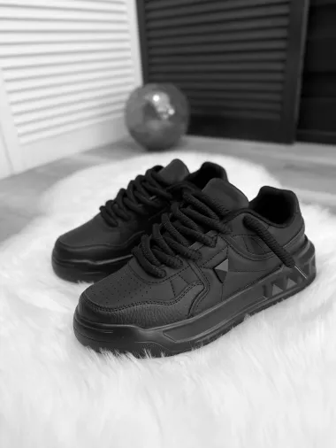 Adidasi barbati casual, VL, negri 086 T14-3