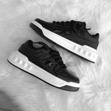 Adidasi barbati casual, VL, negri cu alb 086 T1-3