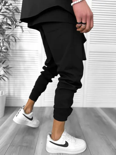 Trening barbati slim fit negru 6049A N8-4.3