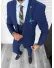 Costum barbati slim fit, bleumarin, 3 piese, 11837 33-5