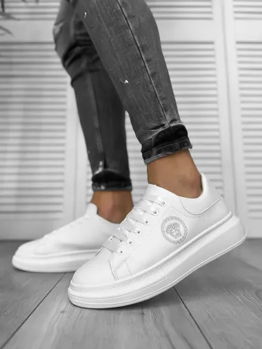 Adidasi barbati casual VIP,albi, 801 N17-2