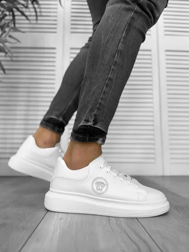 Adidasi barbati casual VIP,albi, 801 N17-2