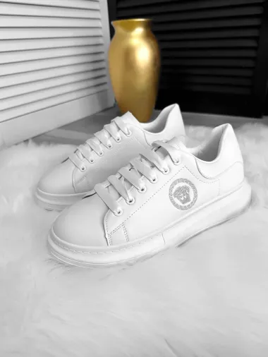 Adidasi barbati casual VIP,albi, 801 N17-2