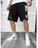 Pantaloni de trening scurti,negri, cu imprimeu Y243 O3-2.2