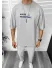 Tricou barbati gri, cu imprimeu pe spate, oversize 11819 O1-2.3