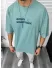 Tricou barbati vernil, cu imprimeu pe spate, oversize 11819 O1-3.3