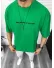 Tricou barbati verde, cu imprimeu pe spate, oversize 11821 O1-3.2