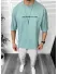 Tricou barbati vernil, cu imprimeu pe spate, oversize 11821 O1-3.2
