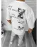Tricou barbati alb, cu imprimeu pe spate, oversize 11822 P20-6.3