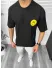Tricou barbati negru, cu imprimeu pe spate, oversize 11824 N2-3.2