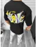 Tricou barbati negru, cu imprimeu pe spate, oversize 11824 N2-3.2