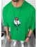 Tricou barbati verde, cu imprimeu pe spate, oversize 11825 P19-6.2