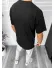 Tricou barbati negru, cu imprimeu, oversize Y171 33-5.1 Tricou barbati negru, cu imprimeu, oversize Y171 33-5.1