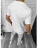 Tricou barbati alb, cu imprimeu, slim Y205 22A-5.1