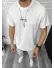 Tricou barbati alb, cu imprimeu pe spate, oversize 11817 41-3.3