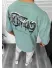 Tricou barbati vernil, cu imprimeu pe spate, oversize 11818 O5-7.2