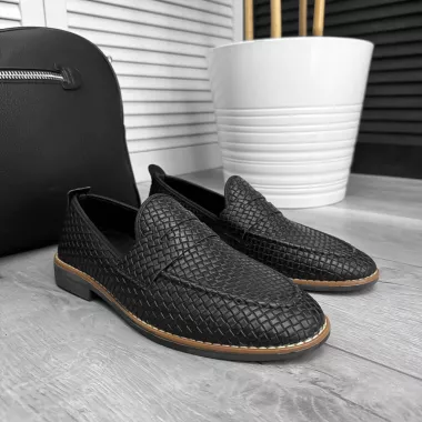 Mocasini barbati negri, tapla subtire, piele eco, comozi 12317 N2.3.4-2 Mocasini barbati negri, tapla subtire, piele eco, comozi 12317 N2.3.4-2