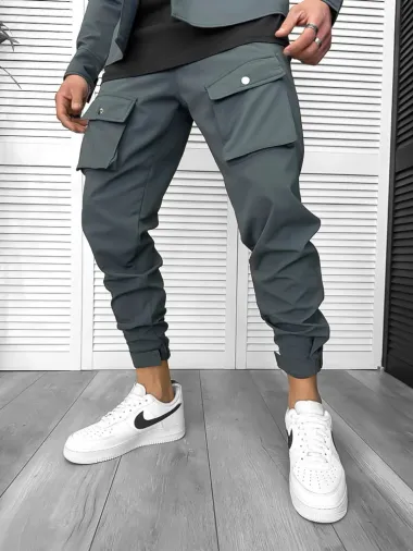 Trening barbati slim fit verde 6049 I1-4