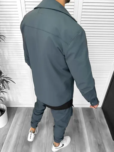 Trening barbati slim fit verde 6049 I1-4