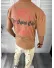 Tricou barbati maro, cu imprimeu pe spate, oversize 13045 O6-6.1