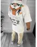 Tricou barbati alb, cu imprimeu pe spate, oversize Y043 O5-6.3