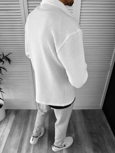 Camasa barbati casual alba 13041